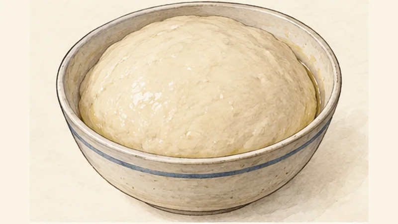 Newfoundland Toutons, step 3: Knead and let rise.