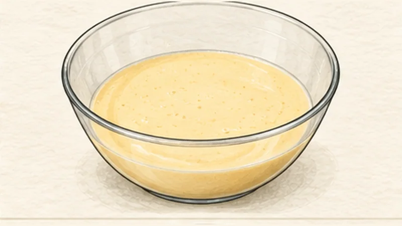 Traditional Trifle, step 5: Whisk the custard base.