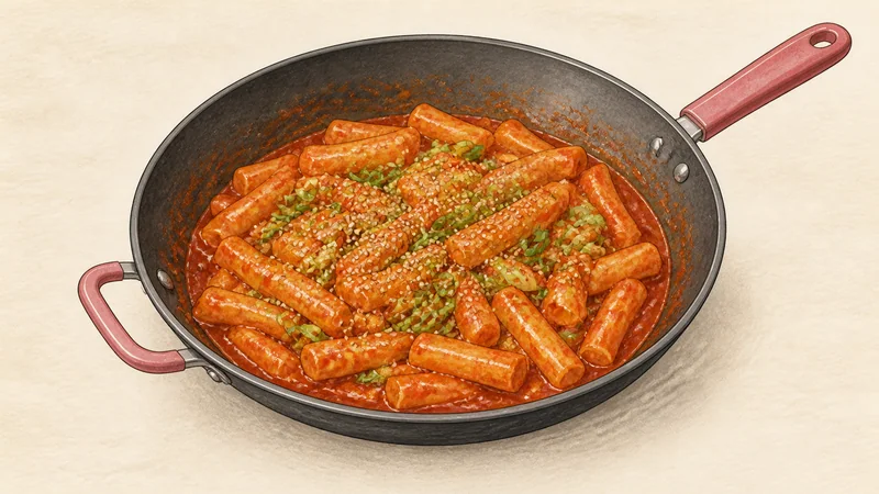 Tteokbokki, step 6: Finish and serve immediately.