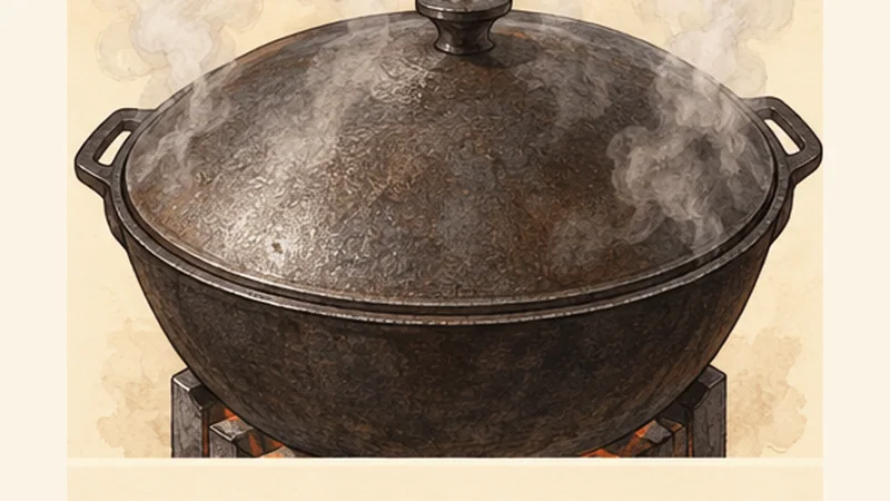 Uzbek Plov (Palov), step 6: Steam covered until tender.